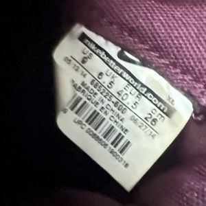 Nike Blazers in patent burgundy